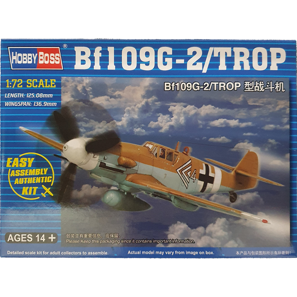 Bf109 G-2 trop 1:72 - Hobbyboss