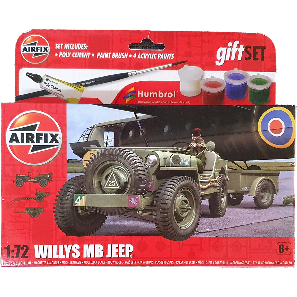 Willys MB Jeep 1:72 Starter Set - Airfix