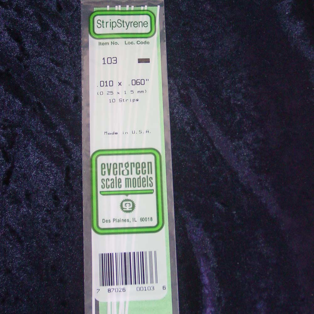 Evergreen Strip 103 0.010 x 0.060 x 14" (10)