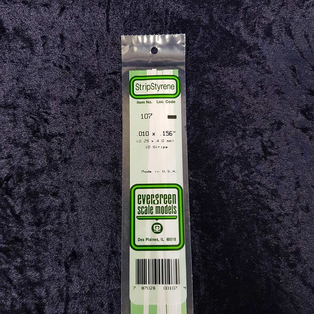 Evergreen Strip 107 0.010 x 0.156 x 14" (10)