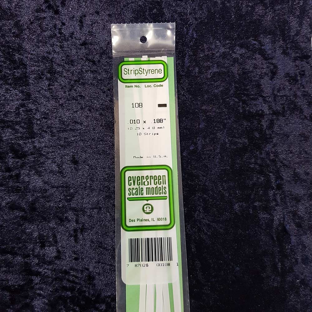 Evergreen Strip 108 0.010 x 0.188 x 14" (10)