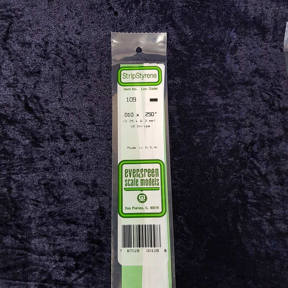 Evergreen Strip 109 0.010 x 0.250 x 14" (10)