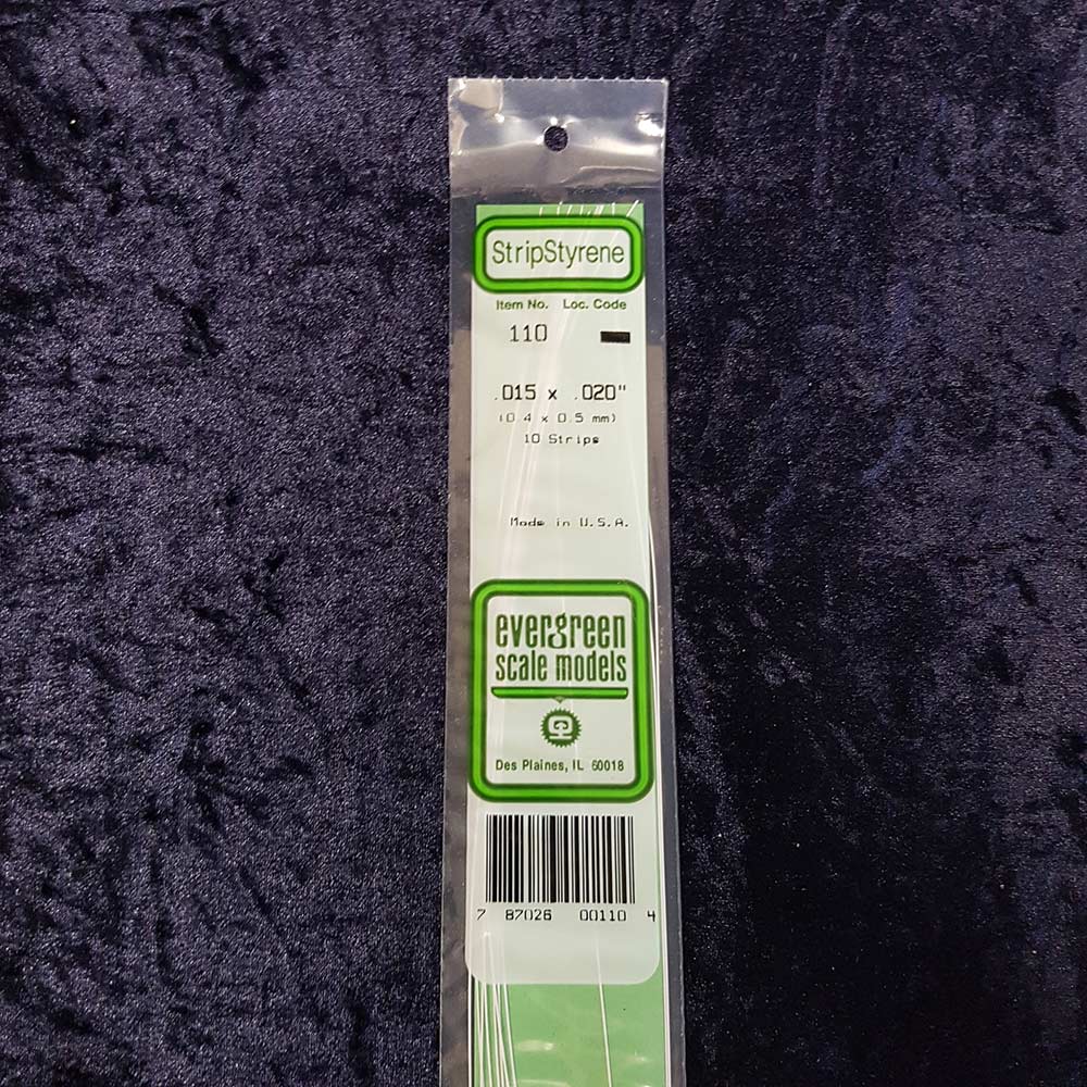 Evergreen Strip 110 0.015 x 0.020 x 14" (10)
