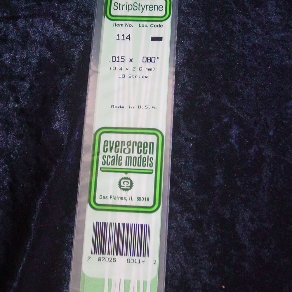 Evergreen Strip 114 0.015 x 0.080 x 14" (10)