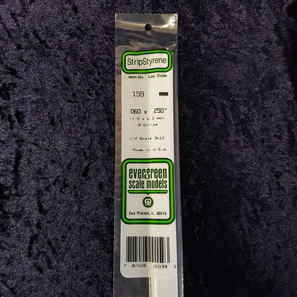 Evergreen Strip 159 0.060 x 0.250 x 14" (8)