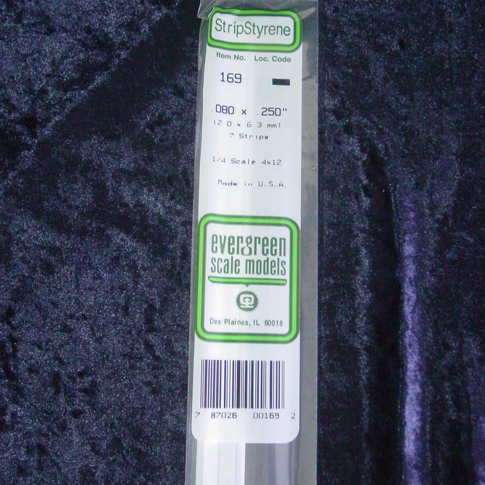 Evergreen Strip 169 0.080 x 0.125 x 14" (8)