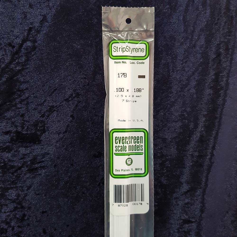 Evergreen Strip 178 0.100 x 0.188 x 14" (7)