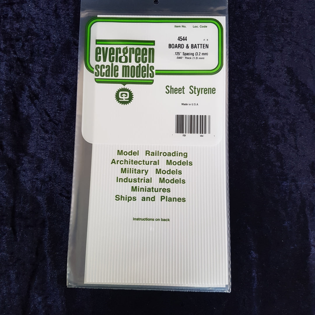 Evergreen Board & Batten Sheet 4544 0.125 x 6 x 12" (1)