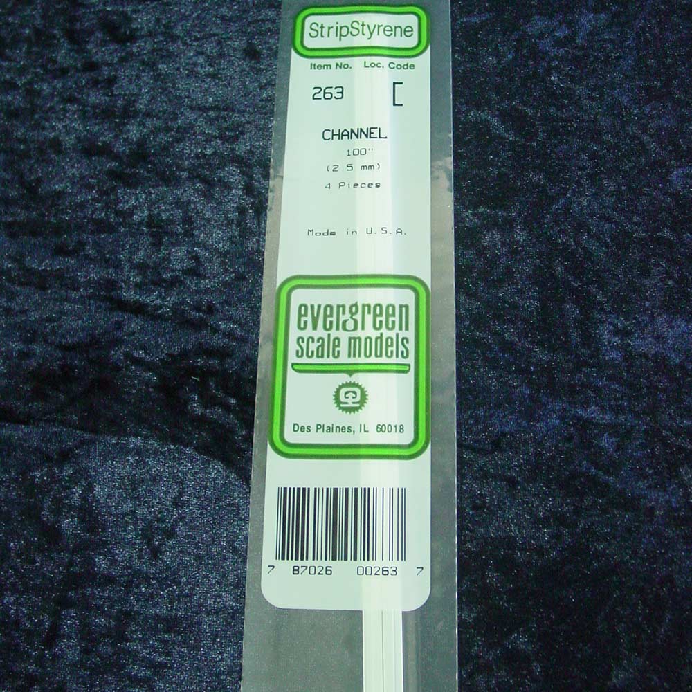 Evergreen C Channel 263 14" 0.125 x 14" (4)