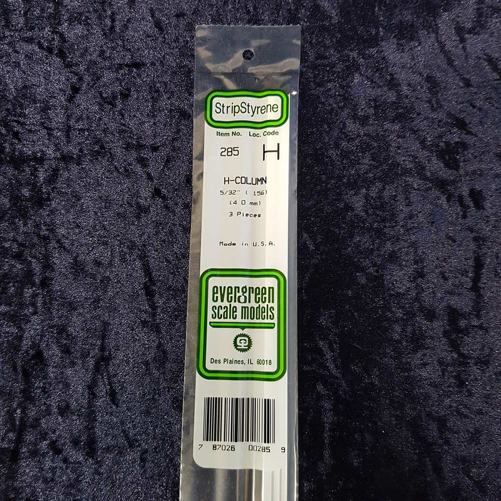 Evergreen Styrene H-Säule – 3 Stück, 35 Cm Lang, 4,0 Mm, Für Modellbau