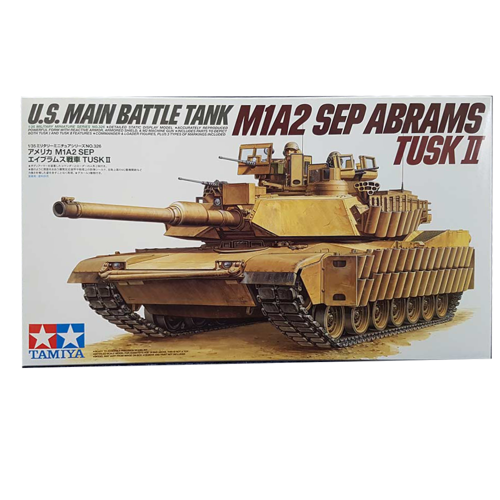 M1A2 Sep Abrams Tusk II 1:35 scale - Tamiya
