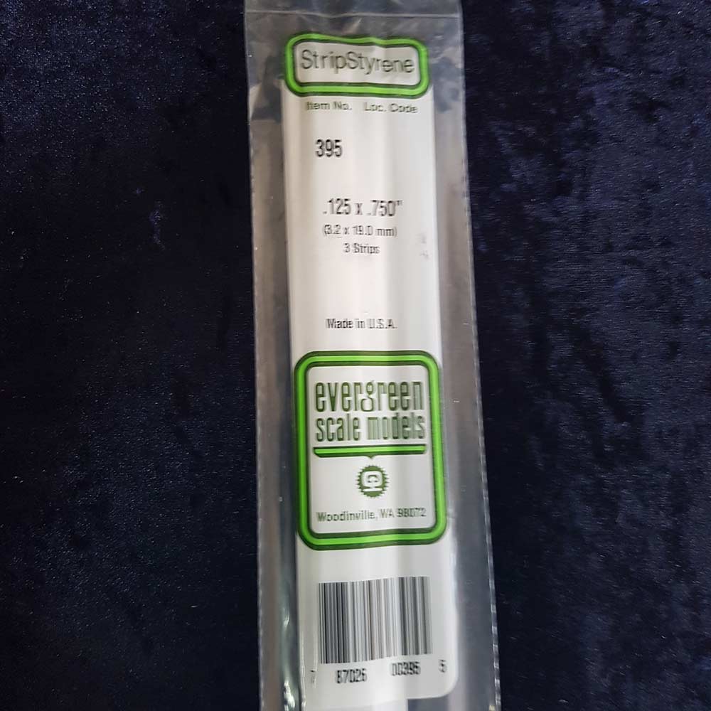Evergreen Strip 395 0.125 x 0.750 x 24" (3)