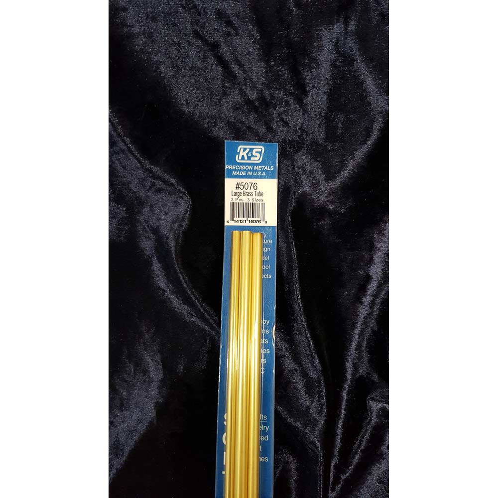 Brass Bendable Tube K&S 5076 3/16, 7/32 and 1/4" x 12"