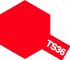 TS-36 FLUORESCENT RED Spray Paint 100ml Tamiya