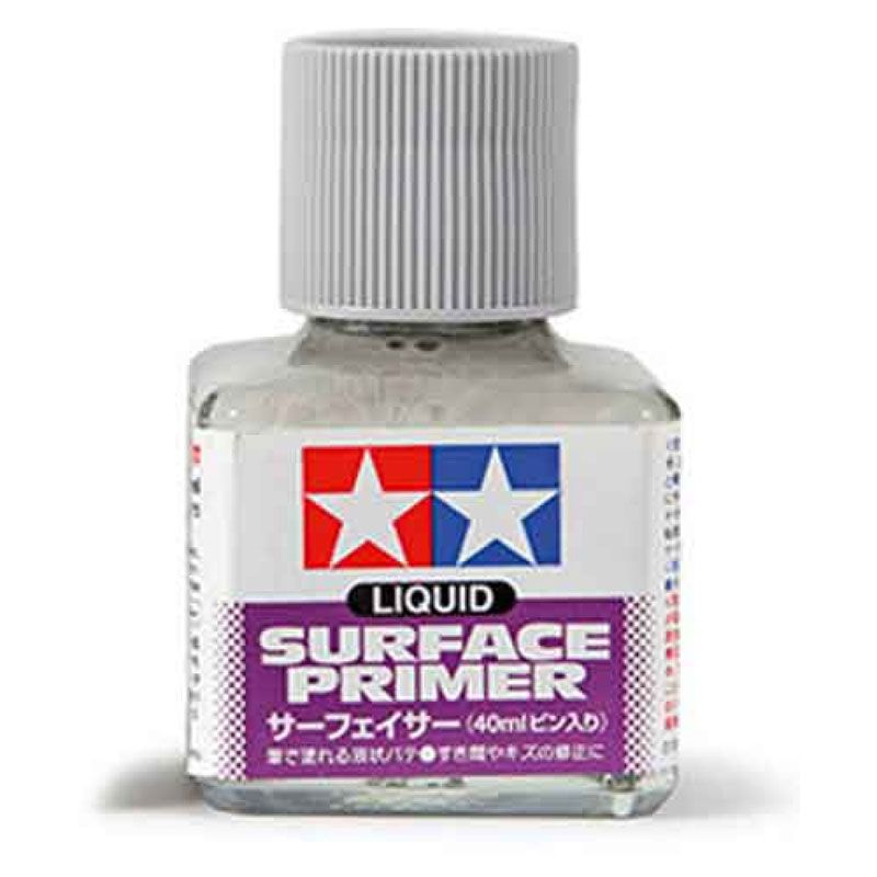 Liquid Surface Primer Grey 40ml - Tamiya