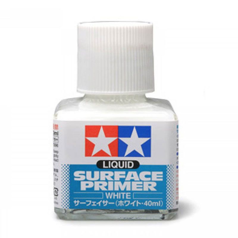 Liquid Surface Primer White 40ml - Tamiya