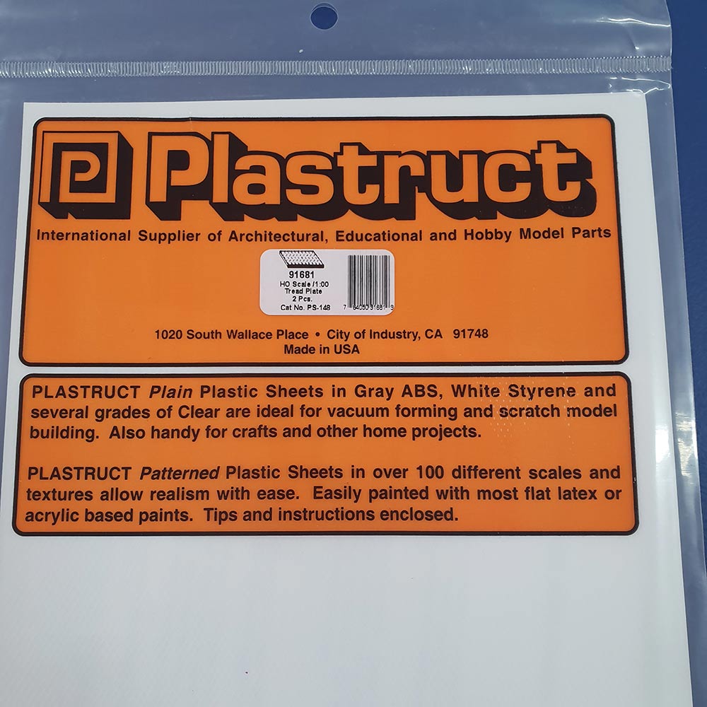 Sheet Tread Plate HO 1:100 91681 PS-148 pack of 2