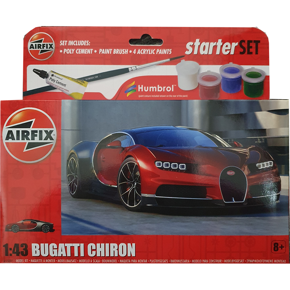 Bugatti Chiron 1:43 Small Starter Set - Airfix