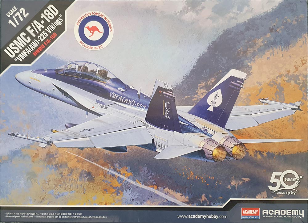 F/A-18D HORNET US MARINES 1:72 Aus Decals - Academy