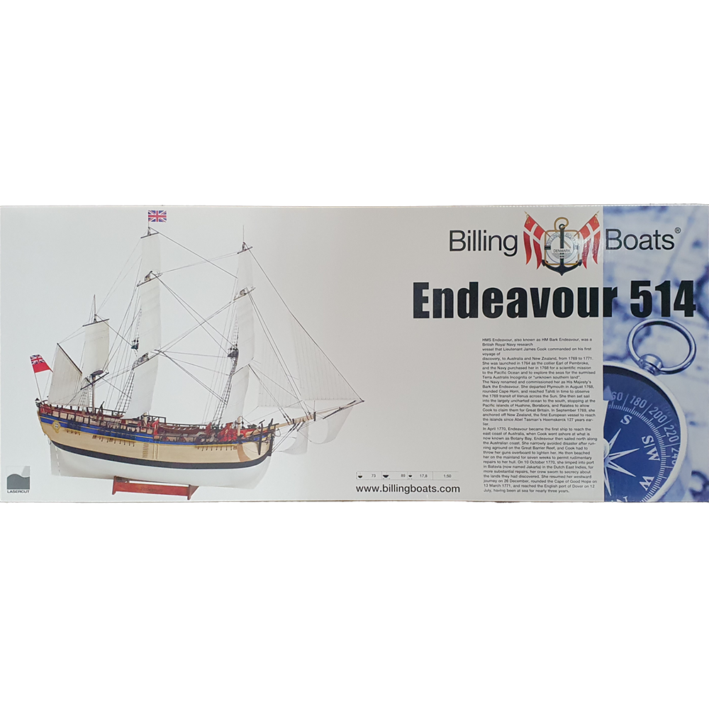 HMS Endeavour 1:50 - Billings Boats