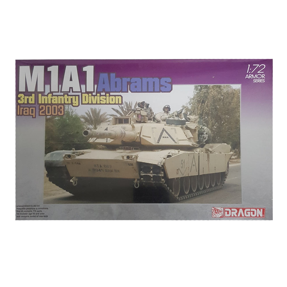 M1A1 Abrams, 3rd Infantry Division (Iraq 2003) 1:72 - Dragon