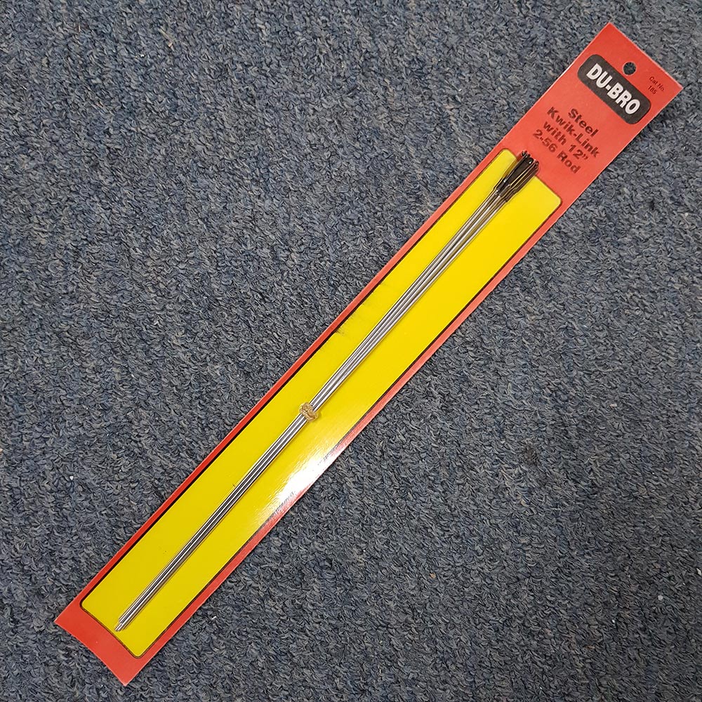 Du-bro Steel Kwik Link on 12" 2-56 Rod (5)