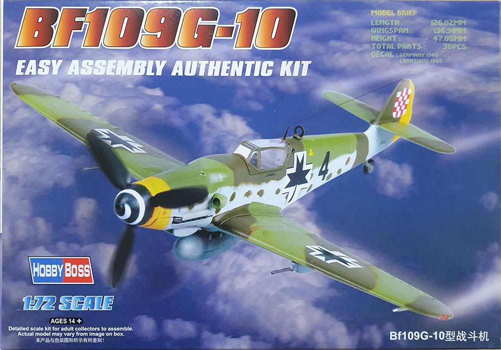 Bf109 G-10 1:72 - HobbyBoss