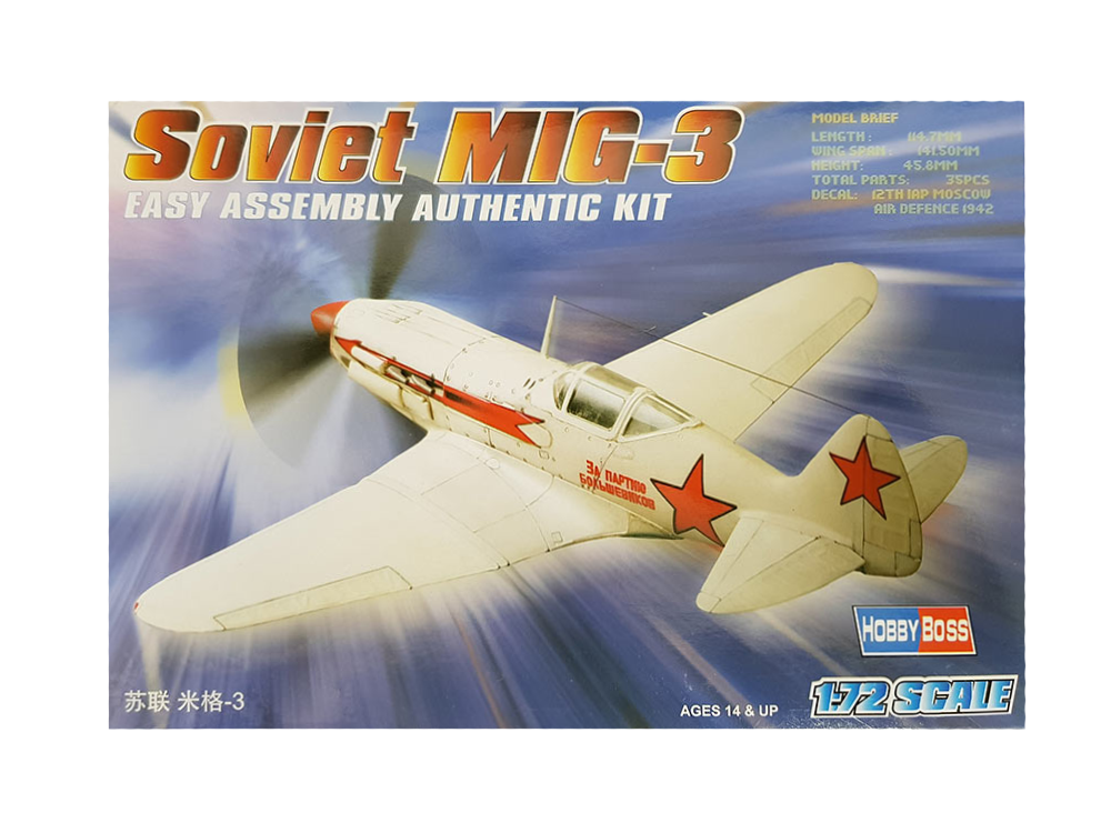 MiG-3 Soviet 1:72 - Hobbyboss