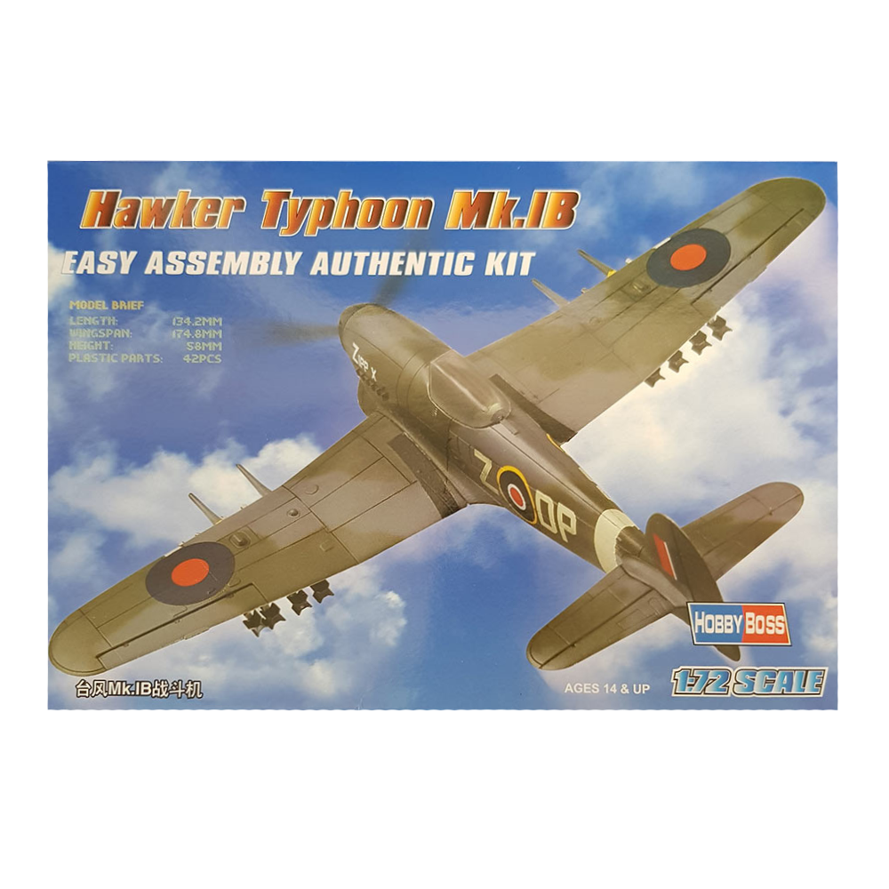 Hawker Typhoon Mk 1 1:72 scale - HobbyBoss