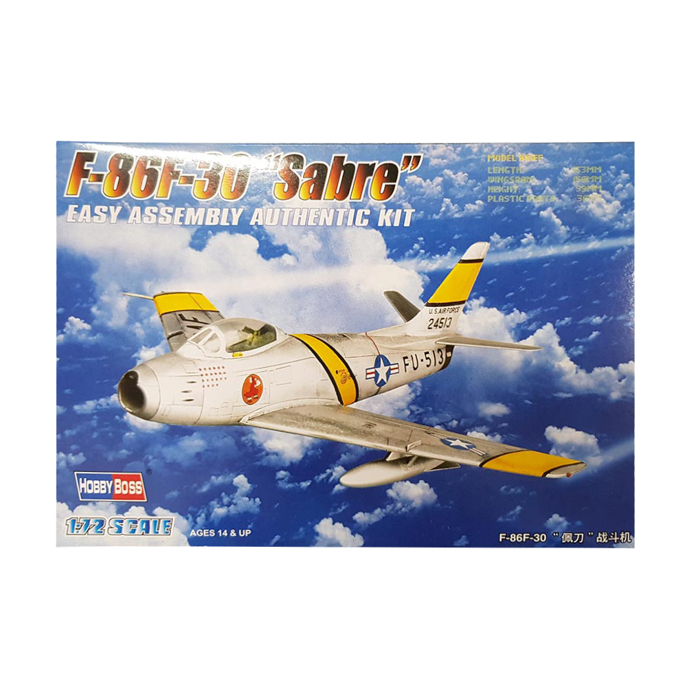 F-86F-30 Sabre Fighter 1:72 - Hobbyboss