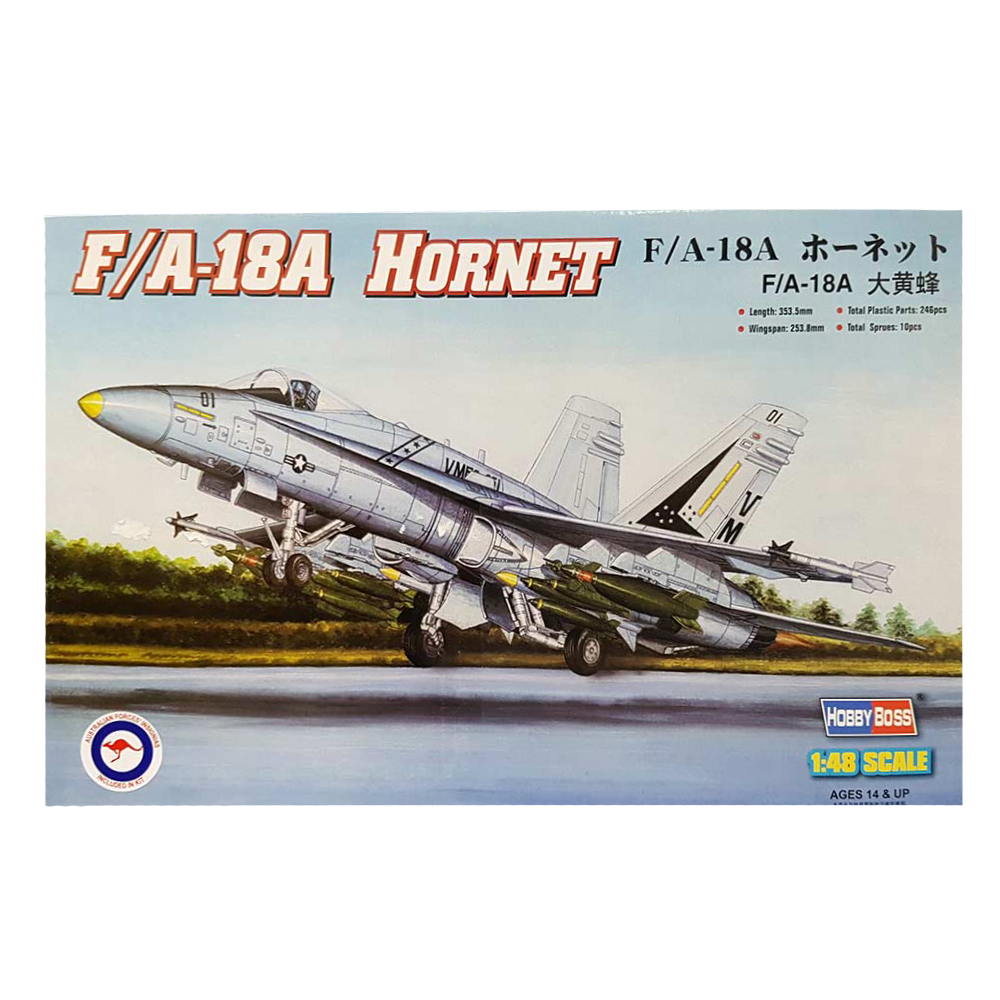 F/A-18A Hornet with Aussie Decals 1:48 scale - HobbyBoss
