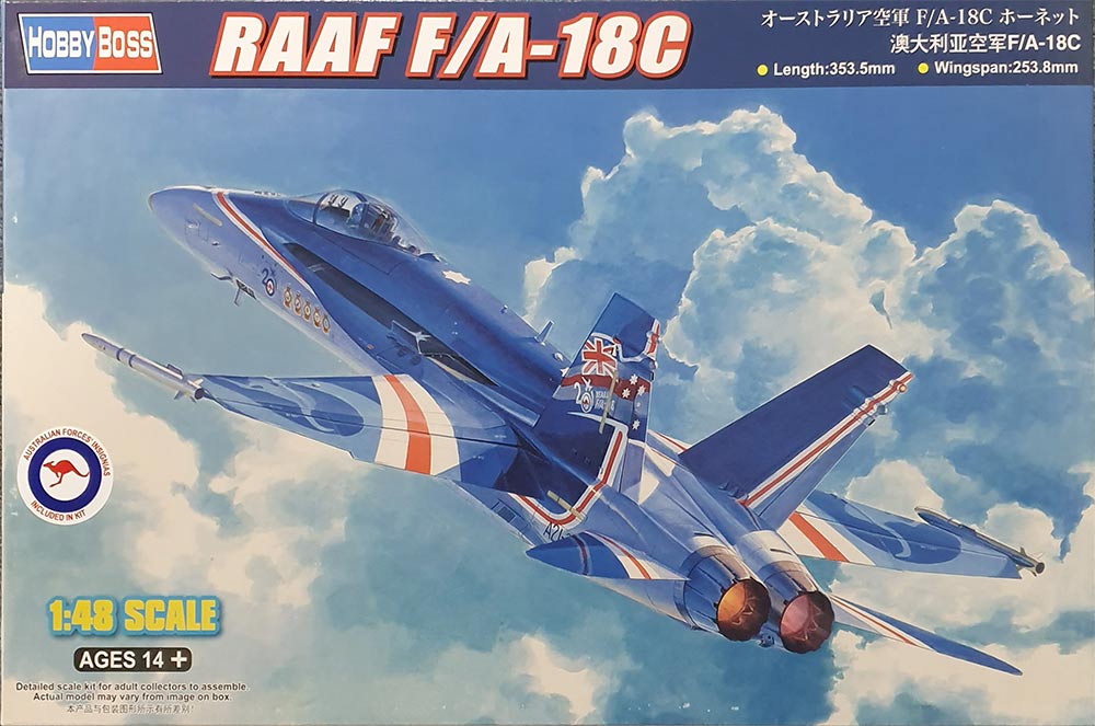 F/A-18A RAAF 1:48 - HobbyBoss (not F/A-18C as on box)
