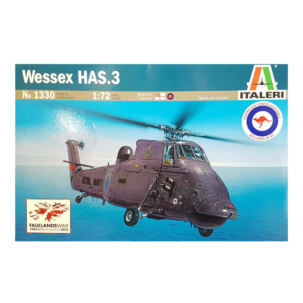 Wessex HAS.3 1:72 Scale - Italeri *AUST DECALS*