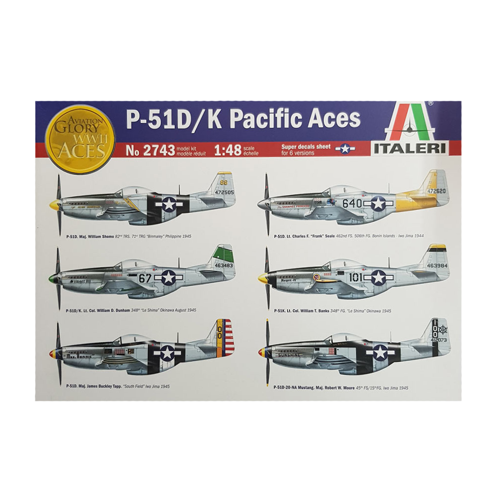 P-51D/K Pacific Aces 1:48 scale - Italeri