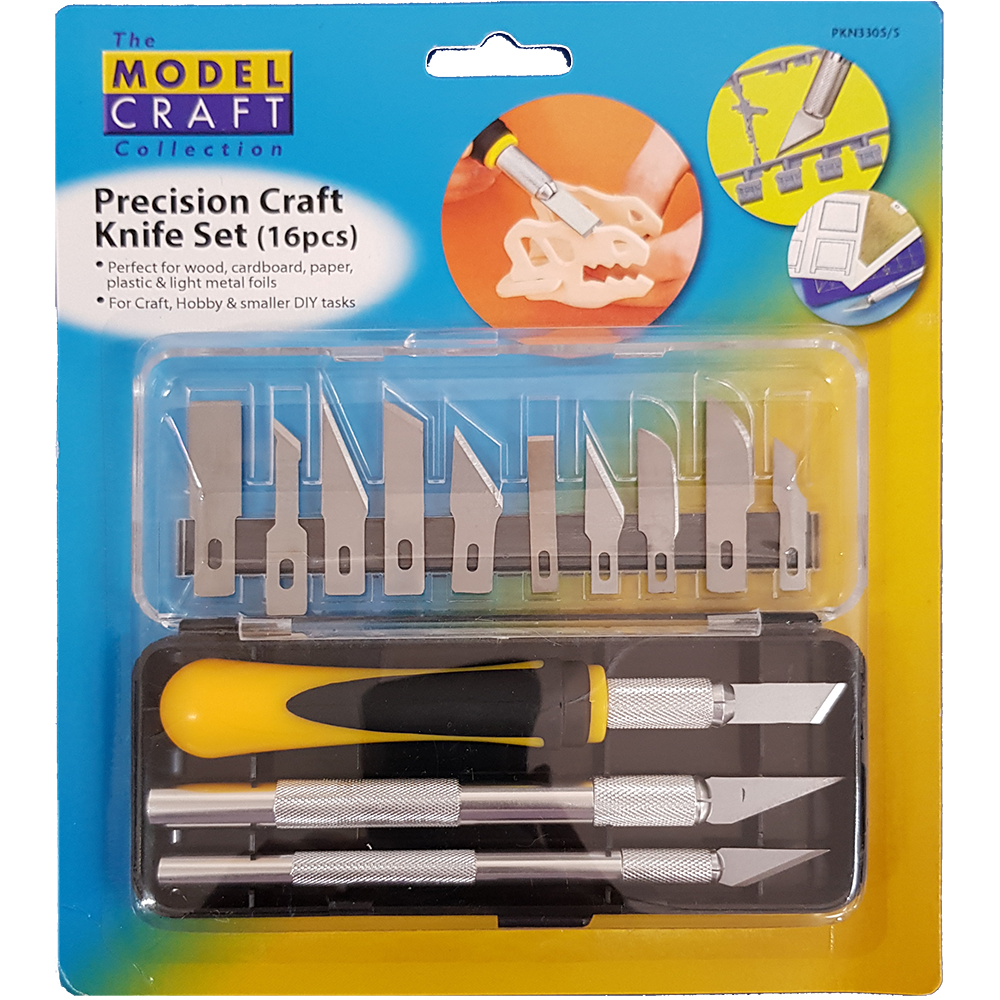 Craft Knife Set 16pce, Modelcraft