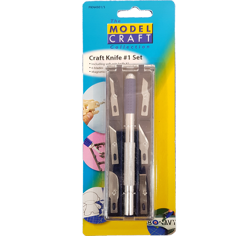 Knife Set #1, Soft Grip, Magnetic End, Modelcraft