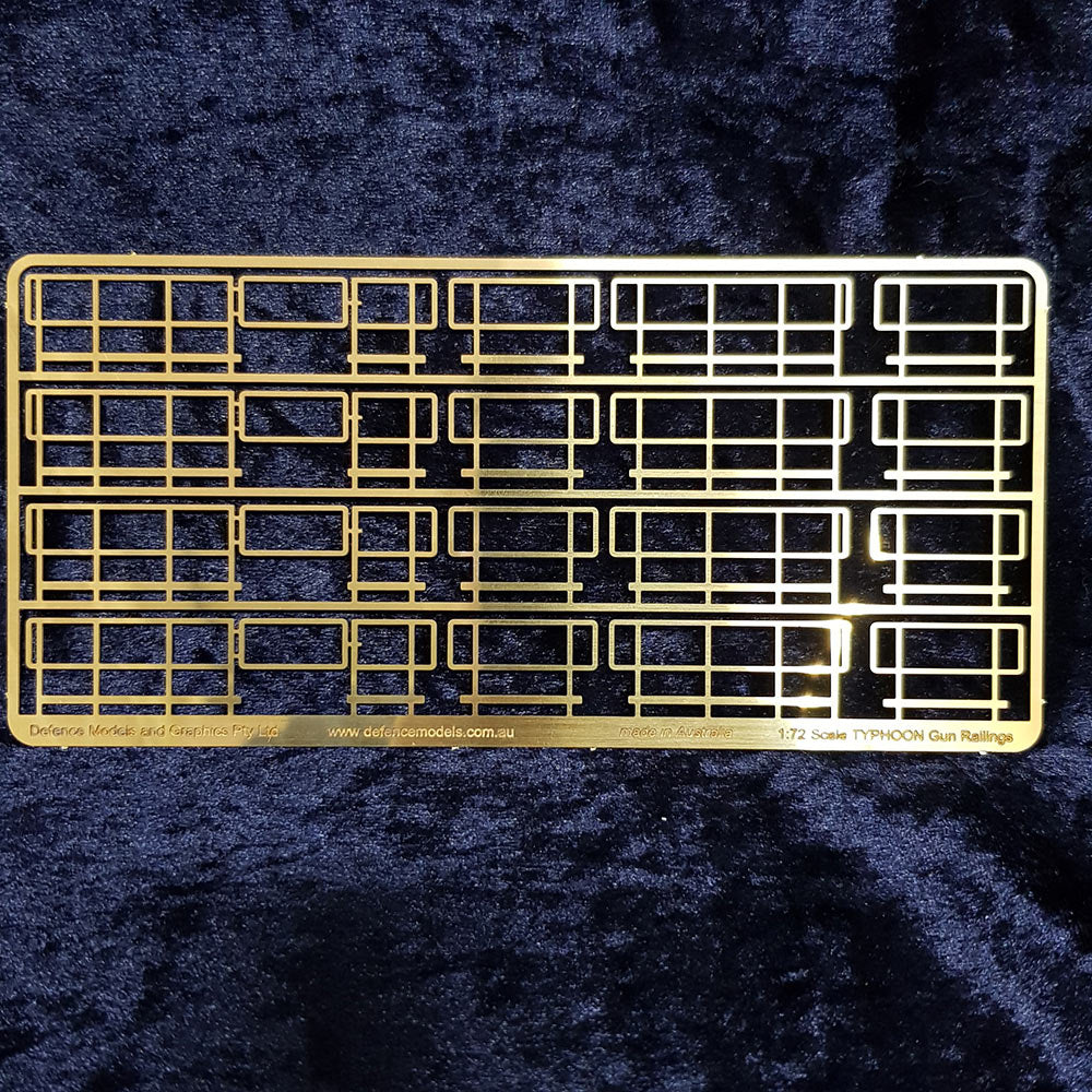 Brass TYPHOON Gun Railing, 1:72 scale 0.5mm