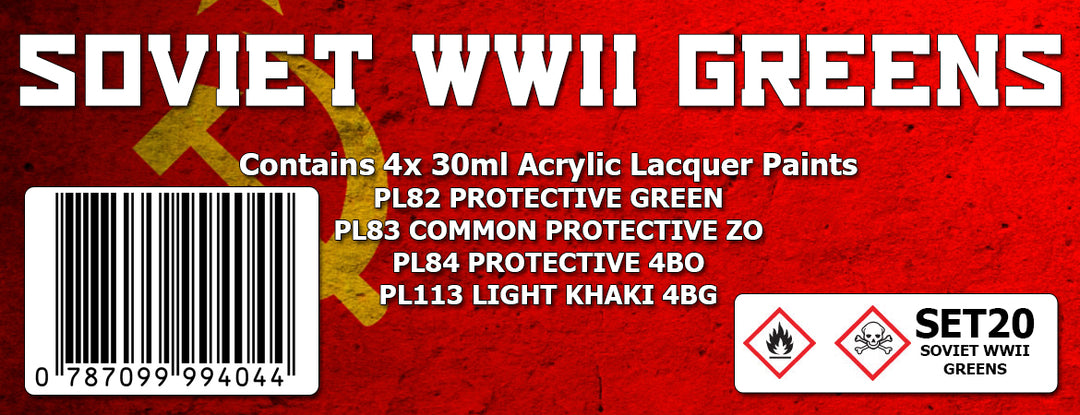 SET20 SOVIET WWII GREENS Colour Set