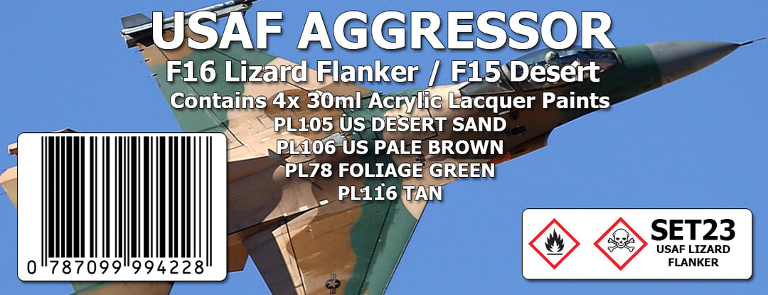 SET23 USAF LIZARD FLANKER Colour Set