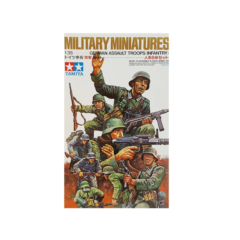 Military Miniatures Assault Troops German 1:35 - Tamiya