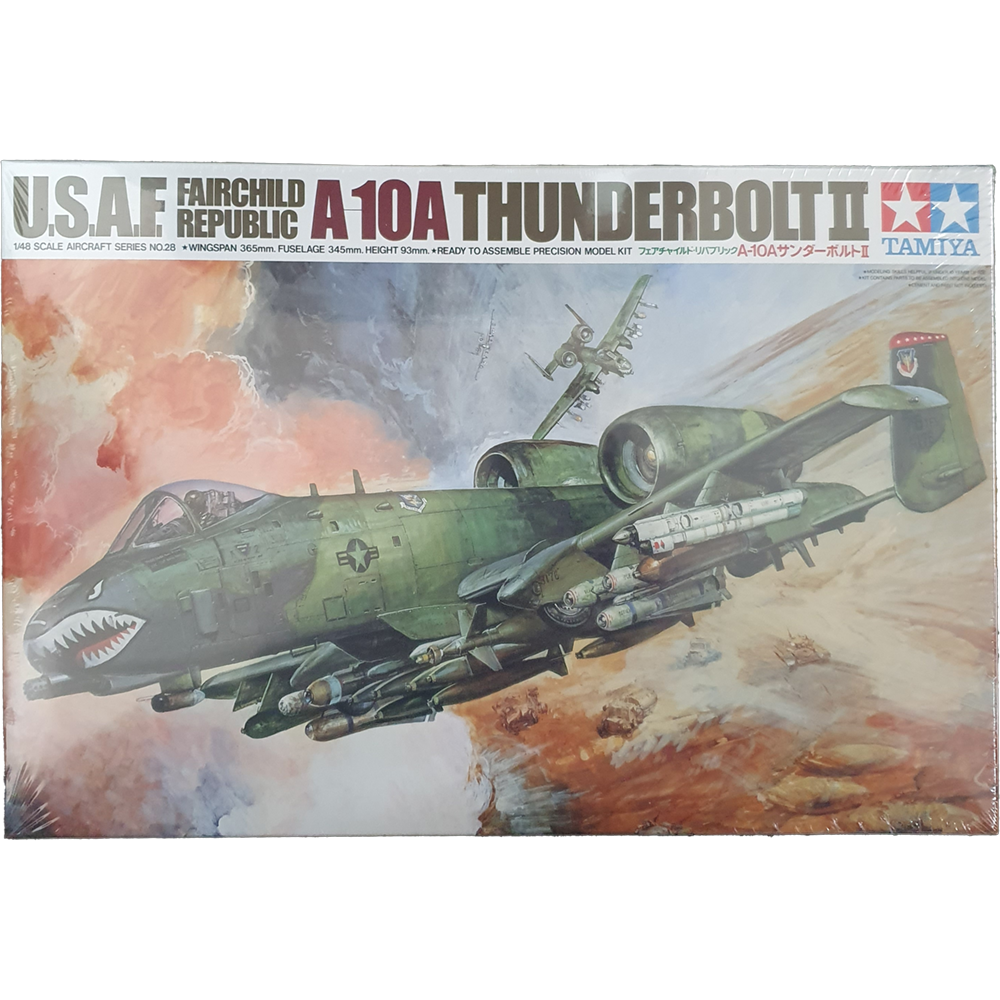 Maquette Tamiya Fairchild Republic A-10A Thunderbolt II - 1/48 - Réf 61023 - Occasion Commencée