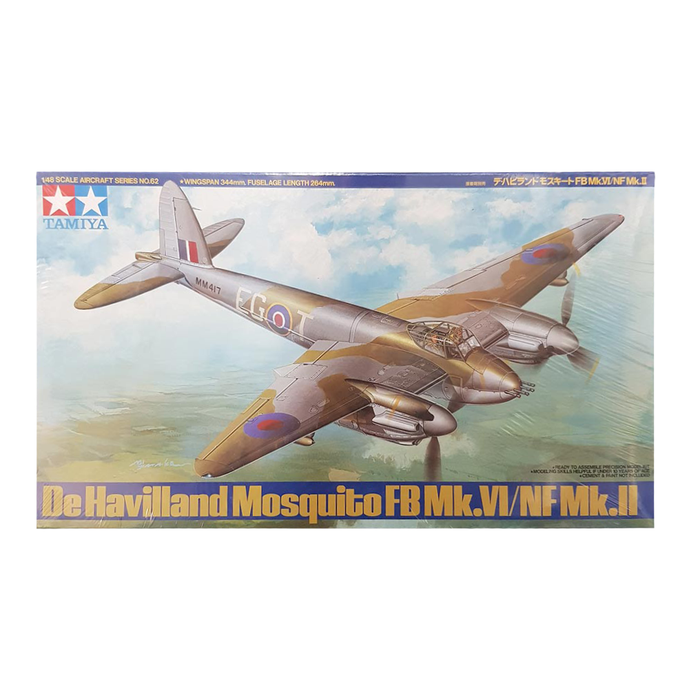 Mosquito FB VI/NF MKII De Havilland 1:48 - Tamiya - AUSSIE DECALS Included