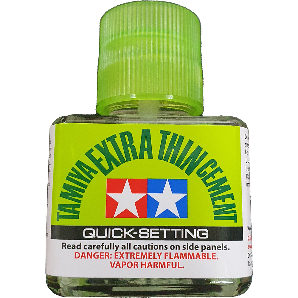 Cement - Extra Thin, Quick-set - Tamiya