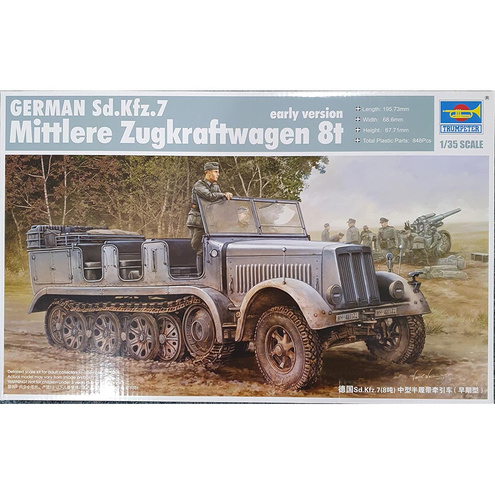 SdKfz7 Mittlere Zugkraftwagen 8t early version 1:35 scale - Trumpeter
