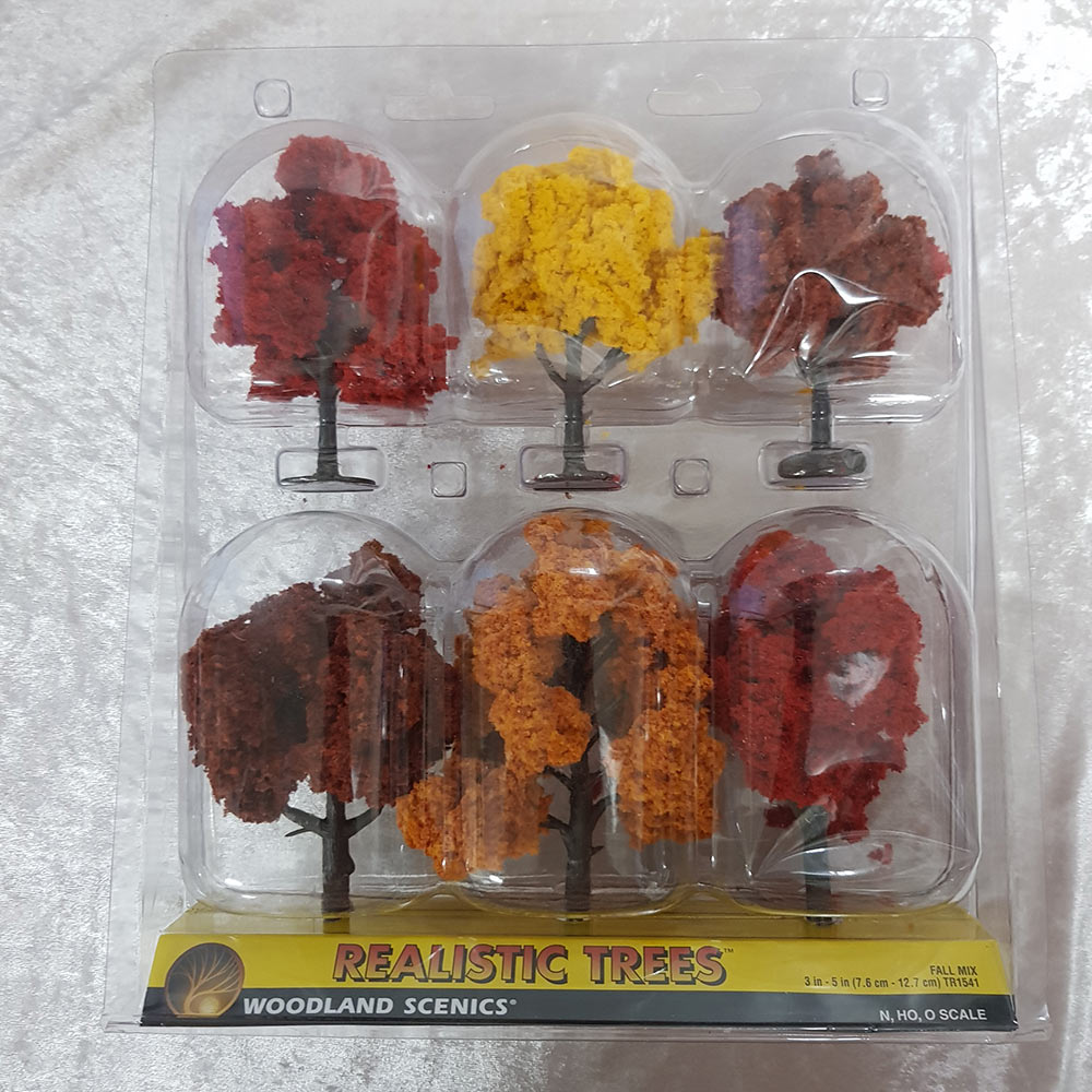 Trees, Realistic Fall Mix (Autumn) 6pk 3-5"