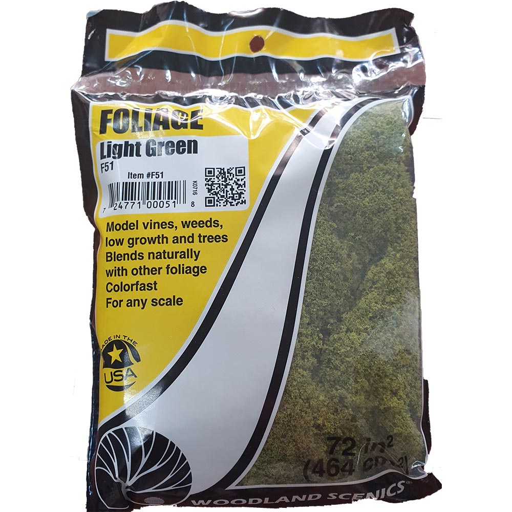 Foliage (Bag), Light Green 72"2 464 cm2