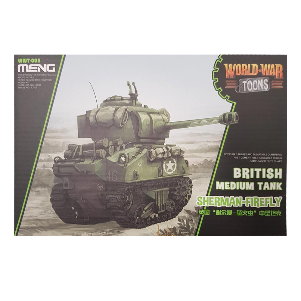 WWToons Medium Tank Sherman-Firefly British - Meng