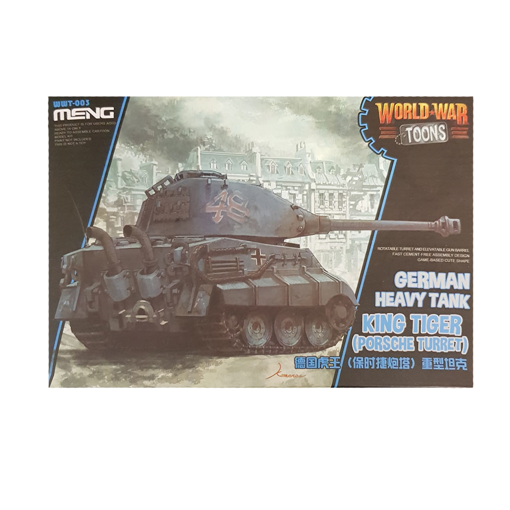 WWToons King Tiger Tank (Porsche) - Meng