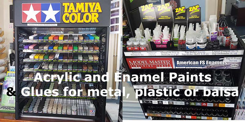 Acrylic and Enamel Paints, Glues for metal, plastic or balsa | Defence Model Supplies