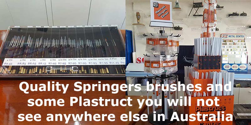 Quality Springers, brushes and some Plastruct | Defence Model Supplies